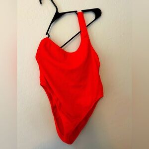 Good American One Shoulder One Piece Swimsuit Sz 5-6